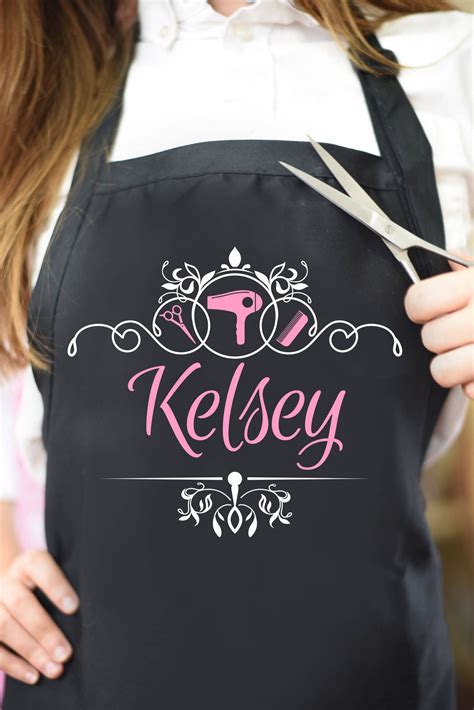 hair salon aprons custom|designer hair stylist aprons.